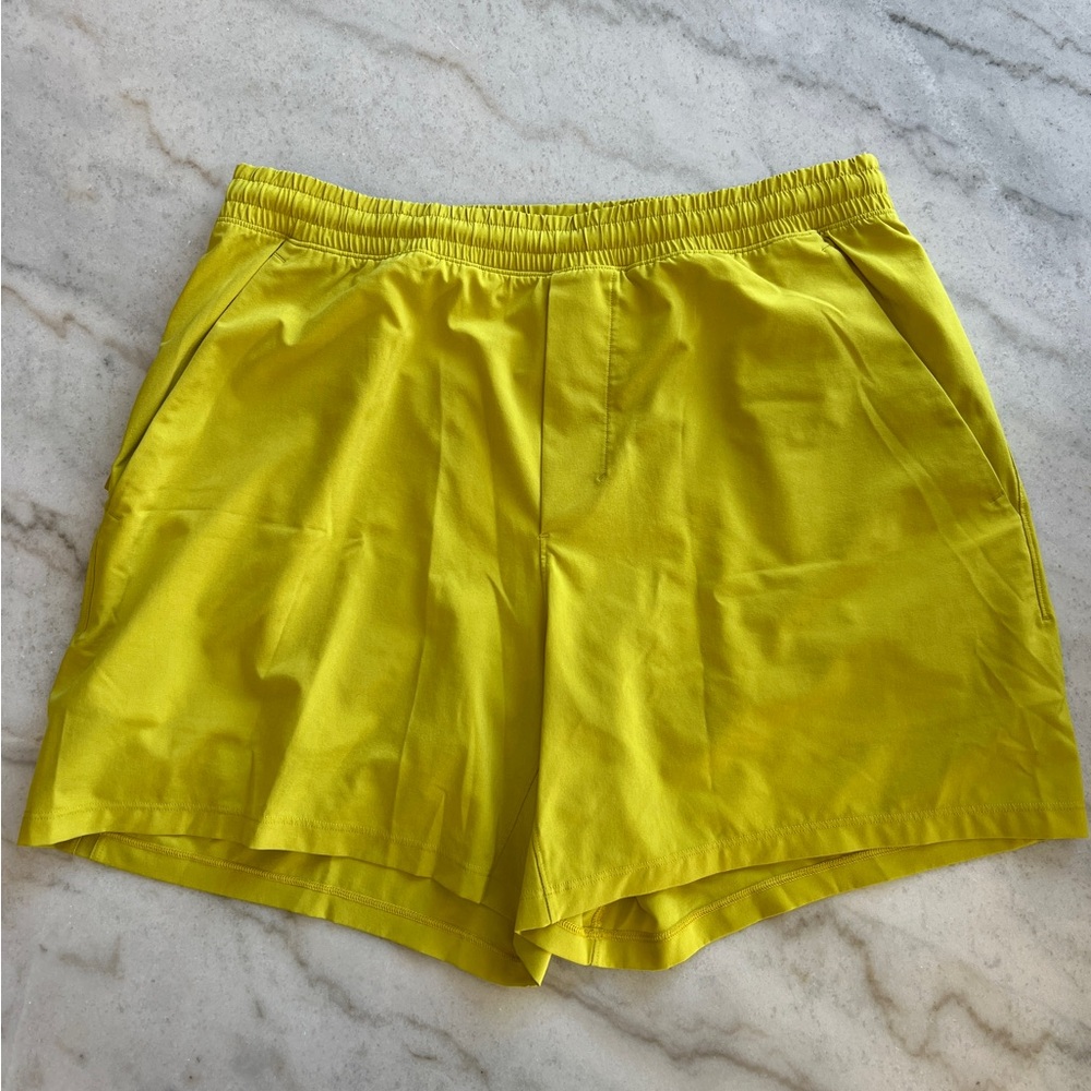 Yellow Lululemon Athletic Shorts Size L